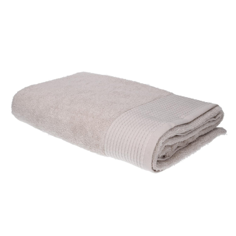 Asciugamano telo doccia Lisa beige 100x150 cm morbido e assorbente