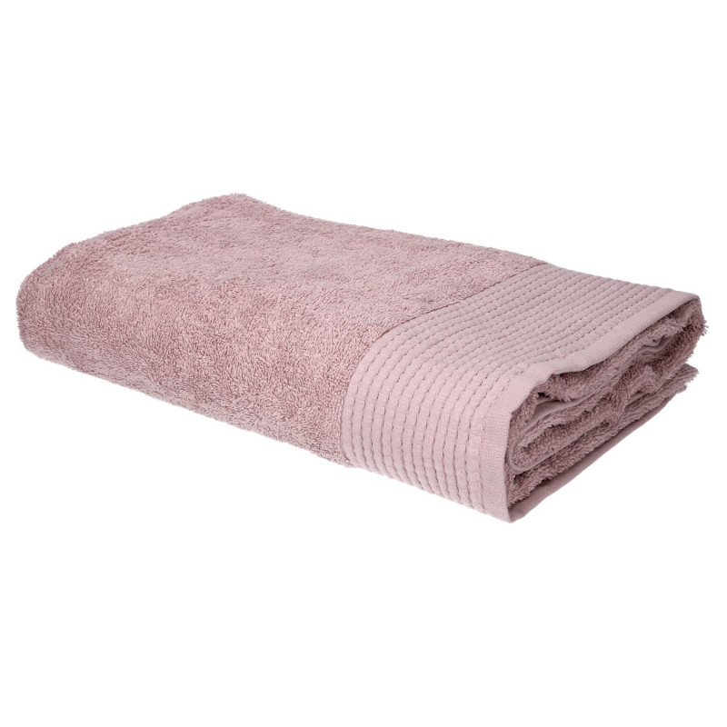Asciugamano telo doccia Lisa cipria 100x150 cm morbido e assorbente