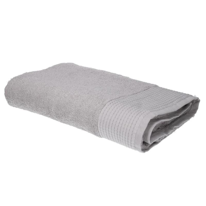 Asciugamano telo doccia Lisa perla 100x150 cm morbido e assorbente