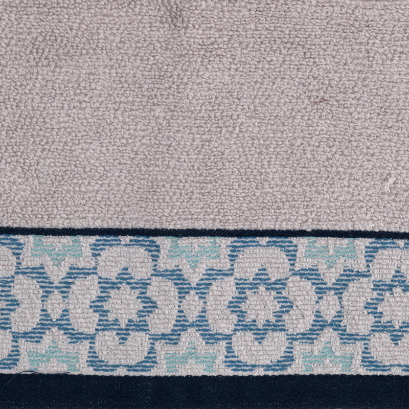 Asciugamano telo doccia Giada jacquard tortora 100x150 cm morbido