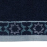 Asciugamano telo doccia Giada jacquard blu 100x150x2 cm