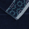 Asciugamano telo doccia Giada jacquard blu 100x150x2 cm
