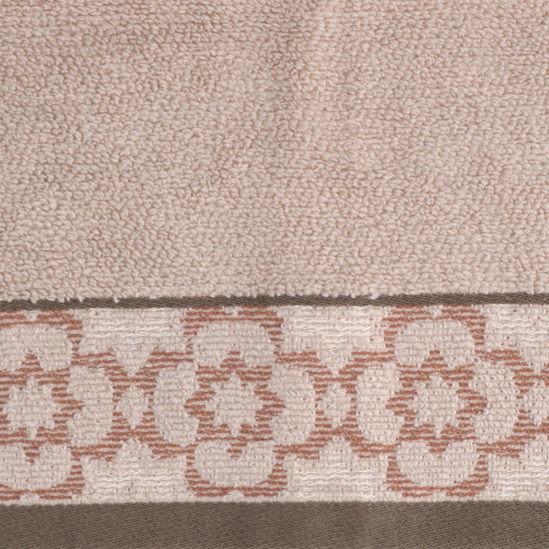 Asciugamano telo doccia Giada jacquard perla 100x150 cm morbido