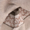 Asciugamano telo doccia Giada jacquard perla 100x150 cm morbido