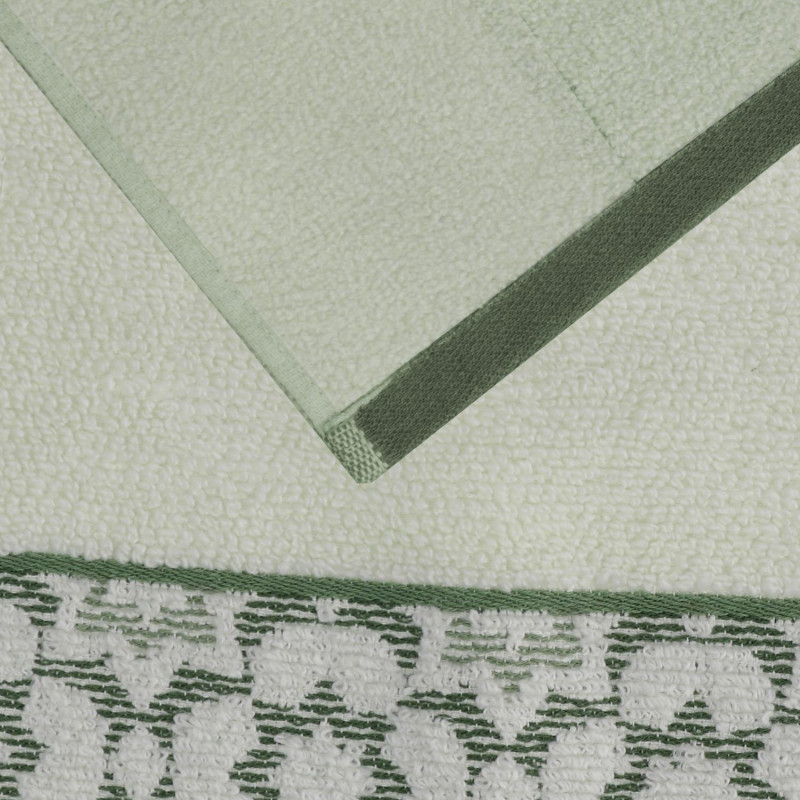 Asciugamano telo doccia Giada jacquard acqua 100x150 cm morbido