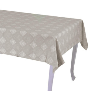 Tovaglia Venice Brocade beige rettangolare cm 140x180 elegante tavola