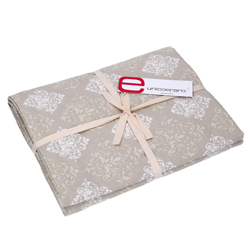 Tovaglia Venice Brocade beige rettangolare cm 140x180 elegante tavola
