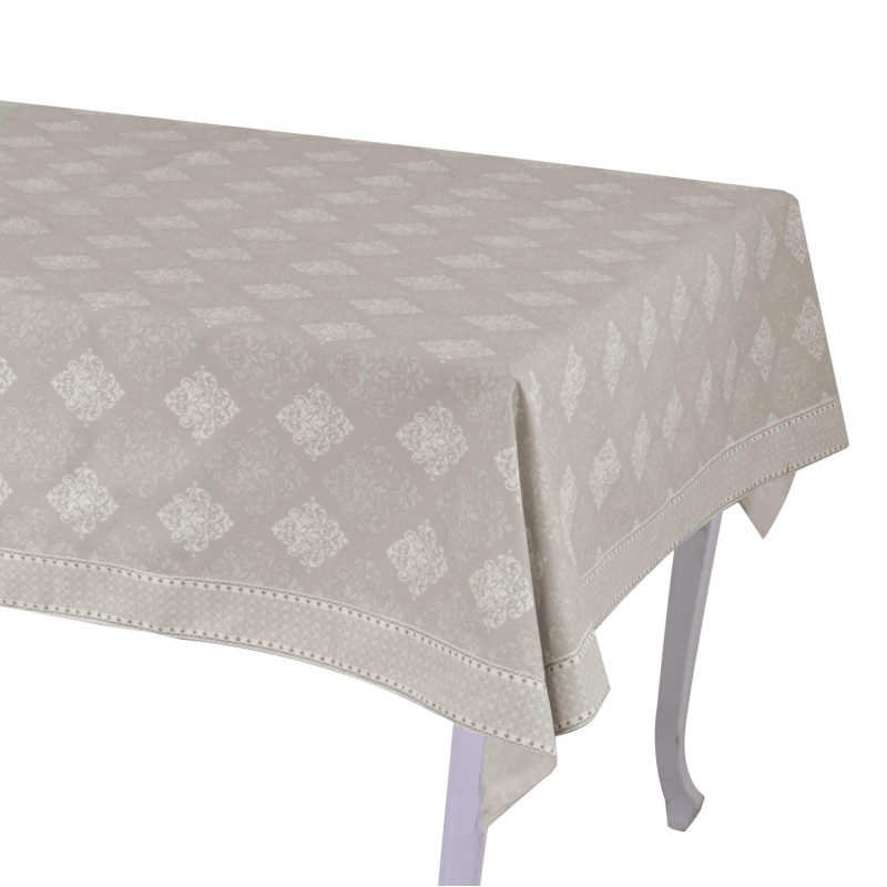 Tovaglia venice brocade beige rettangolare cm 140x180