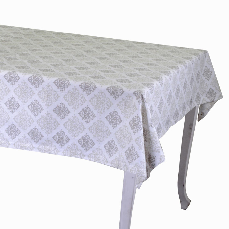 Tovaglia Venice Brocade bianco rettangolare cm 140x180 elegante tavola