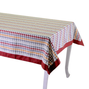 Tovaglia London bordo cm5 bordeaux rettangolare cm 140x180 elegante