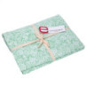 Tovaglia Flora Jaquard verde salvia rettangolare cm 140x180 elegante