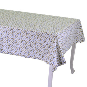 Tovaglia Optical beige rettangolare cm 140x180 elegante tavola