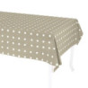 Tovaglia pop pois beige rettangolare