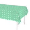 Tovaglia Pop Pois verde acqua rettangolare cm 140x240 vivace
