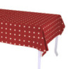 Tovaglia Pop Pois bordeaux rettangolare 140x180 elegante