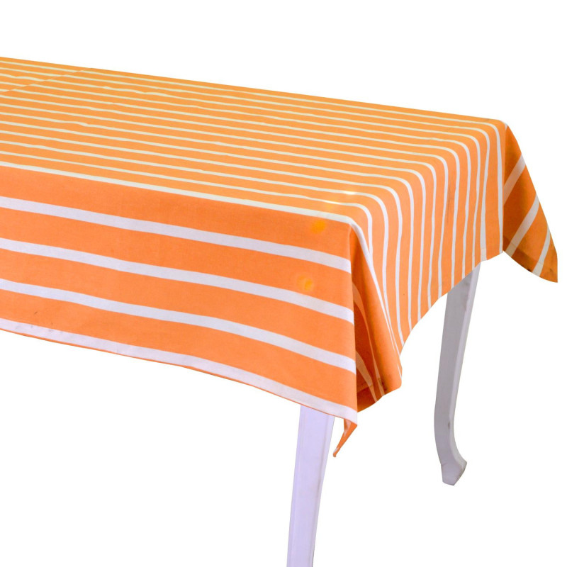 Tovaglia Pop Righe arancione rettangolare cm 140x180 vivace