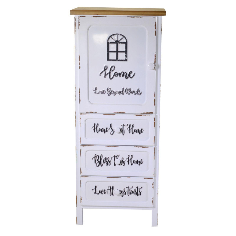 Mobile Breslavia 1 anta 3 cassetti 50x38x120 cm ingresso moderno