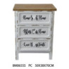 Mobile Breslavia 3 cassetti 50x38xH70 pratico elegante ingresso