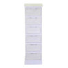 Mobiletto legno Liverpool 6 cassetti bianco 29x23x95 cm casa