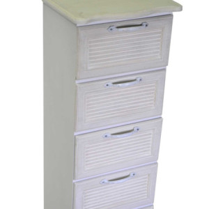 Zoom Mobiletto legno liverpool 7 cassetti bianco cm 29x23h109