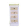 Mobiletto legno Losanna 4 cassetti crema 37x30x79,5 cm casa
