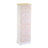 Mobiletto legno andorra 6 cassetti cm 29x23h95