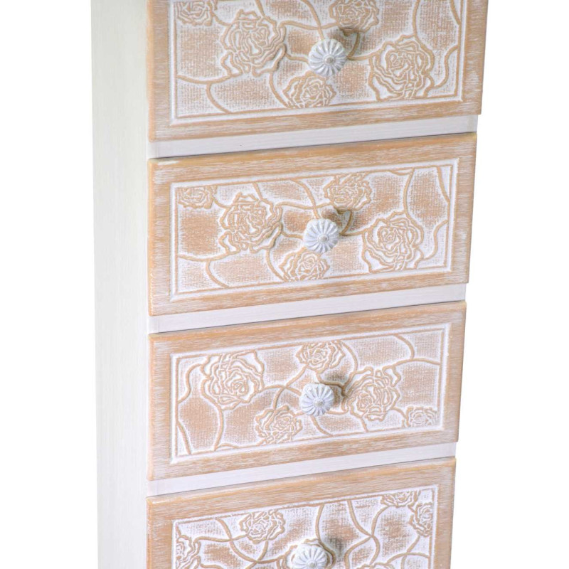 Mobiletto legno andorra 6 cassetti cm 29x23h95
