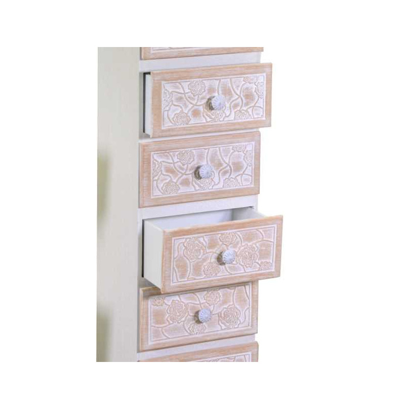 Mobiletto legno andorra 6 cassetti cm 29x23h95