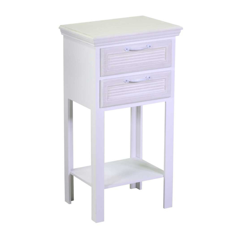 Mobiletto liverpool colonnina 2 cassetti + 1 piano cm 37x26h69,5