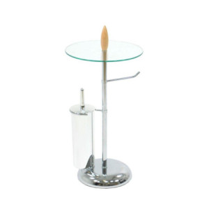 Portarotolo a stelo metallo cromato conscopino cm 30h63