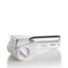 Grattugia elettrica senza filo 2 rulli inox bianco argento
