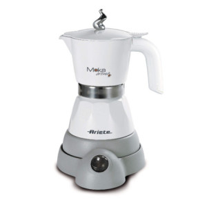 Moka elettrica 2/4 tazze autospegnimento 400W bianca
