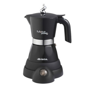 Moka elettrica 2/4 tazze autospegnimento 400W nera