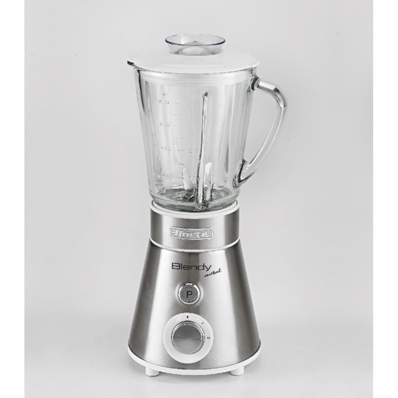 Frullatore tazza in vetro 800ml lame inox 300W Argento