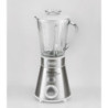 Frullatore tazza in vetro 800ml lame inox 300W Argento