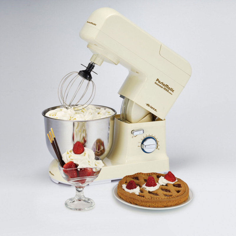 Impastatrice planetaria con frullatore 10 velocità beige moderna