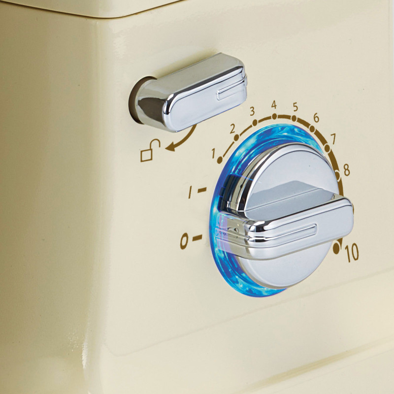 Impastatrice planetaria con frullatore 10 velocità beige moderna