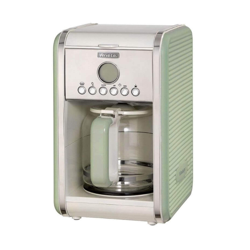 Macchina caffè americano 12 tazze 2000W verde caraffa vetro