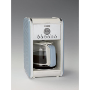 Zoom Macchina per caffè americano - 12 tazze - Caraffa in vetro - Programmazione 24h - Autospegnimento - 2000W - Celeste