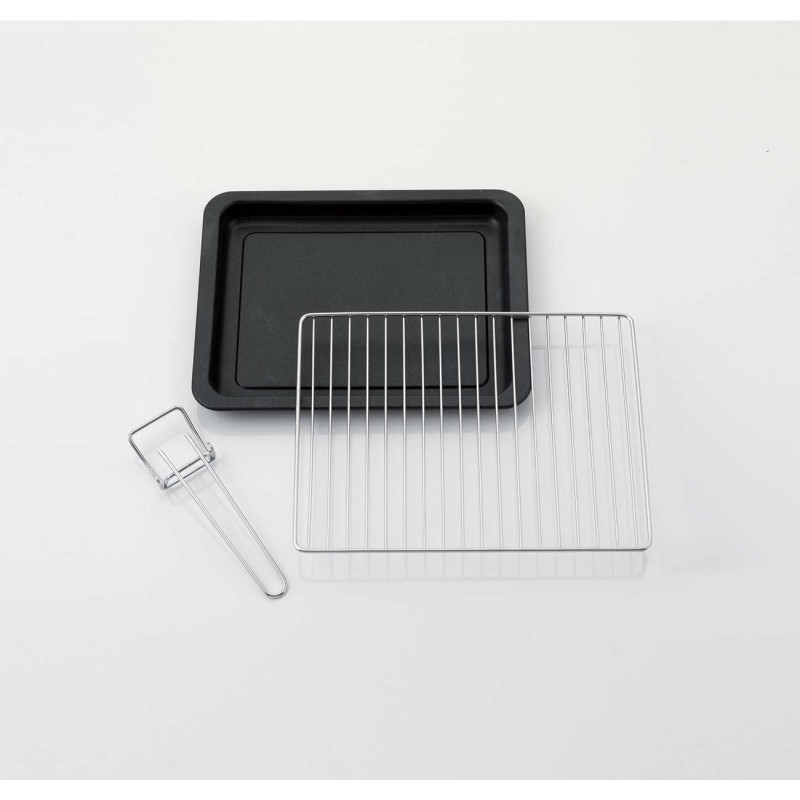 Forno elettrico ventilato 25L doppio vetro 1500W timer 60min