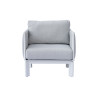 Salotto Cannes Alluminio Bianco E Imbottiture Moia