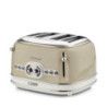 Tostapane vintage 4 fette 6 livelli defrost beige 1700W