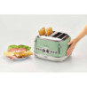 Tostapane vintage 4 fette 6 livelli defrost verde 1700W