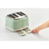 Tostapane vintage 4 fette 6 livelli defrost verde 1700W