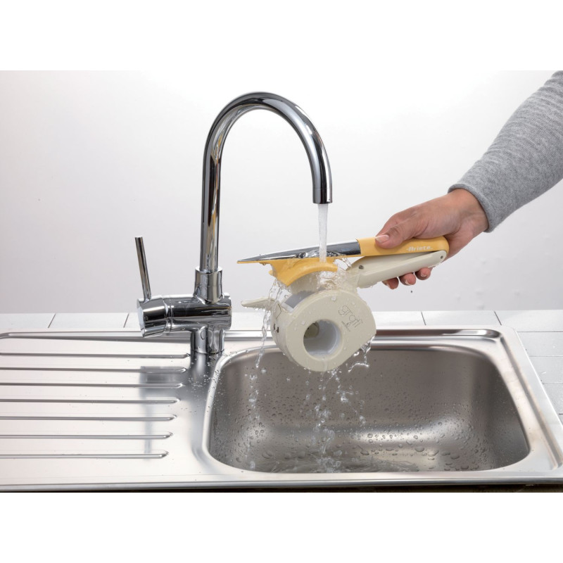 Grattugia elettrica senza filo impermeabile 2 rulli acciaio inox