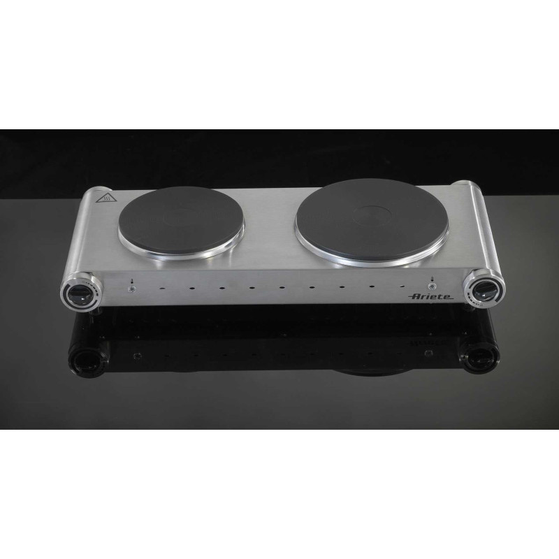 Fornello elettrico doppia piastra ghisa temperatura regolabile 2500W