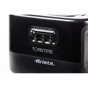 Zoom Tostapane con Pinze per 2 fette - 9 Gradi di Doratura - 700 Watt - Nero