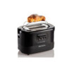 Tostapane 2 fette 9 livelli doratura 700W nero pinze incluse