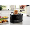 Tostapane 2 fette 9 livelli doratura 700W nero pinze incluse
