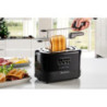 Tostapane 2 fette 9 livelli doratura 700W nero pinze incluse